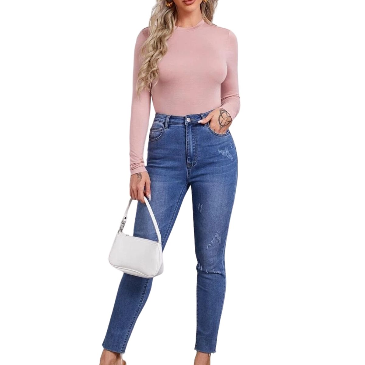 GARSIL - Polera Body Manga Larga Para Mujer Con Fibra De Bambu