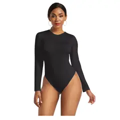 GARSIL - Polera Body Manga Larga Para Mujer Con Fibra De Bambu
