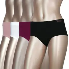 GIOVACCHINO - Pack de 4 Calzon Pantaleta Algodon Mujer