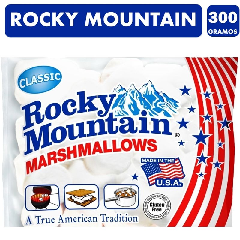 ROCKY MOUNTAIN - Marshmallows Blancos Rocky Mountain (bolsa Con 300 Gramos)