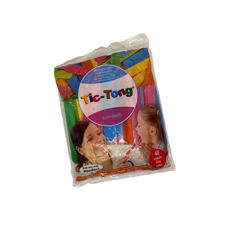 COMUNICARE INSUMOS FONOAUDIOLOGICOS - Depresores de lengua con sabor Tic-tong Tutti Frutti 40 U