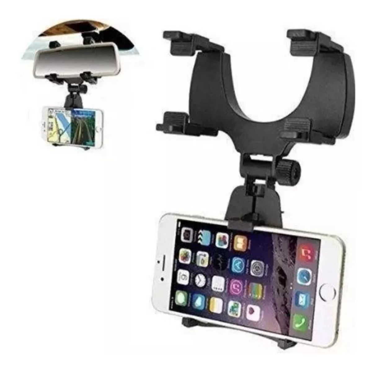 GENERICO - Soporte Celular Auto Para Retrovisor Porta Teléfono