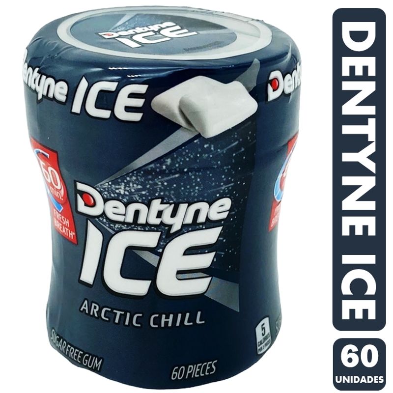 DENTYNE - Dentyne Ice Sabor Menta Fuerte Frasco Negro frasco Con 60u