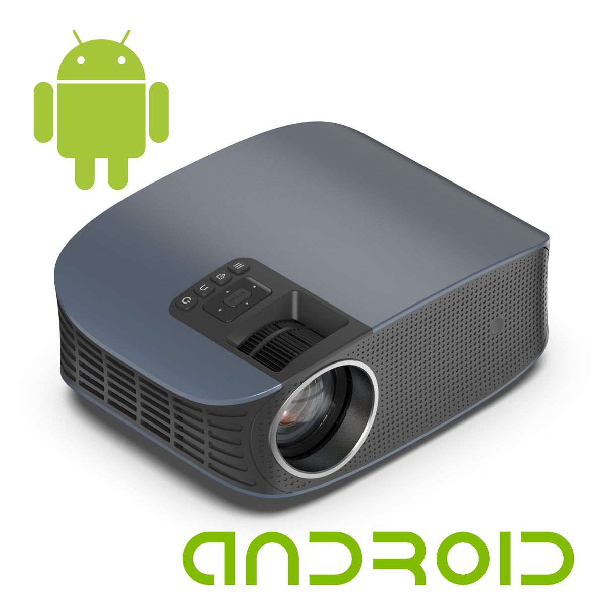 CASTLETEC - Proyector Smart Android LED Wifi 5G Full HD 350 ANSI Lumenes YG680