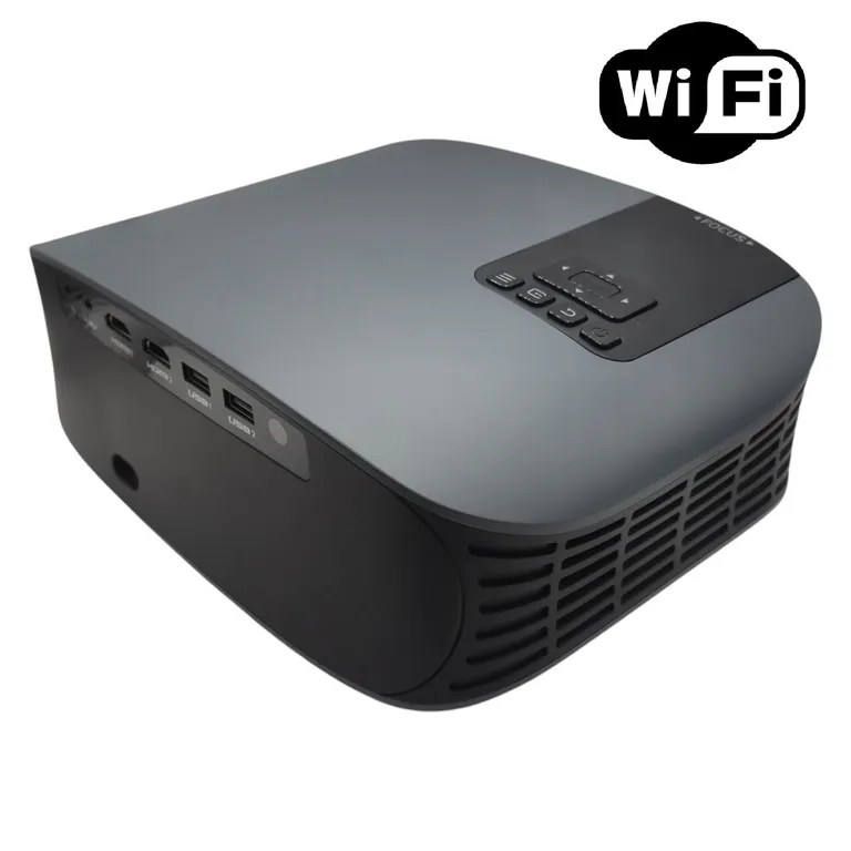CASTLETEC Proyector Smart Led WiFi 350 ANSI 5000 lúmenes Full HD 1080p AAO YG680