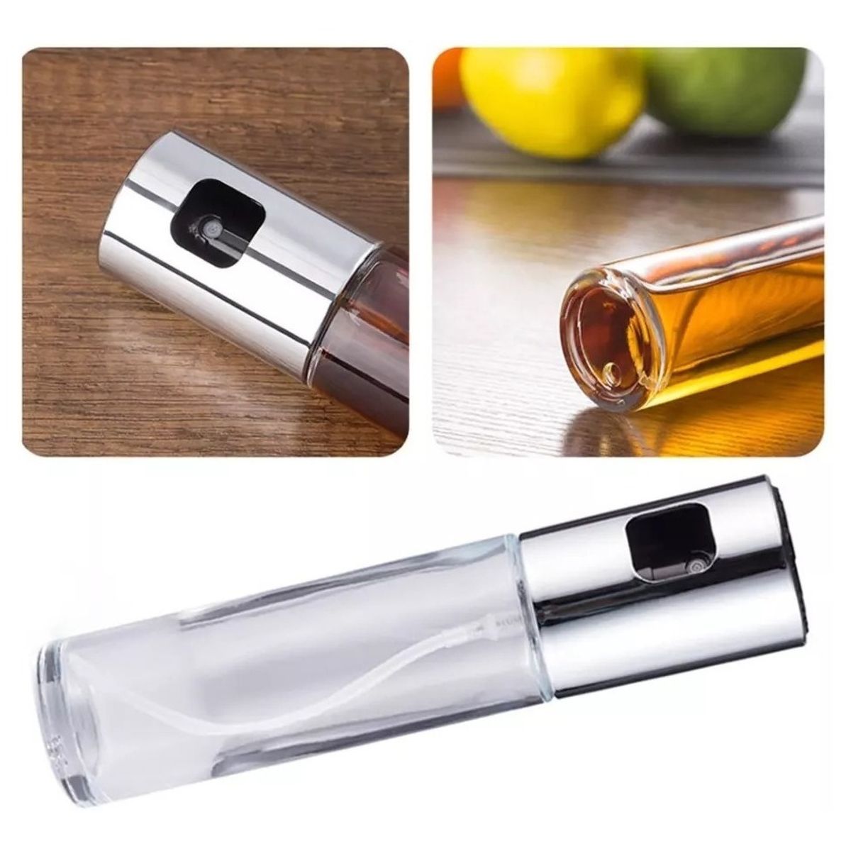 GENERICO - Spray Rociador Pulverizador Dispensador Aceite Vinagre Silver