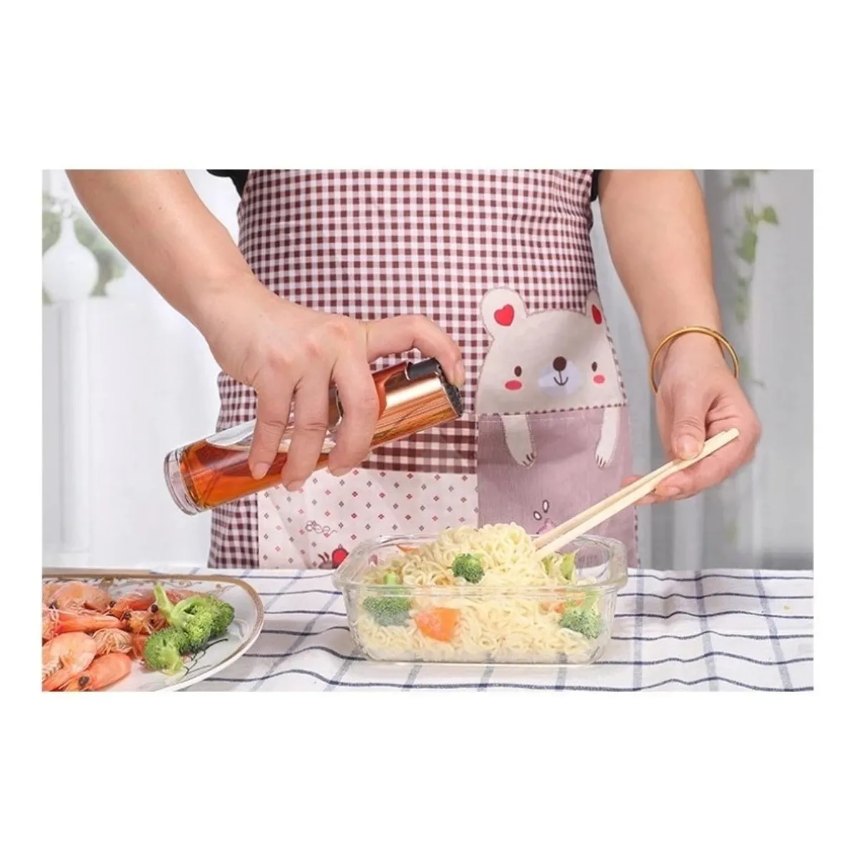 GENERICO - Spray Rociador Pulverizador Dispensador Aceite Vinagre Rose Gold