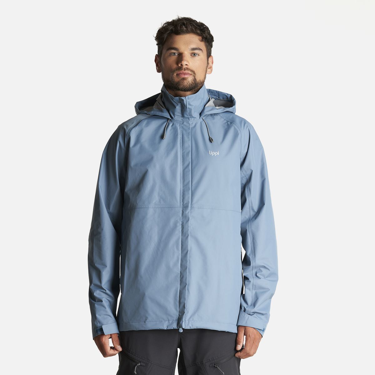 LIPPI - Chaqueta Hombre Alpine B-Dry Hoody Jacket Azul Piedra Lippi