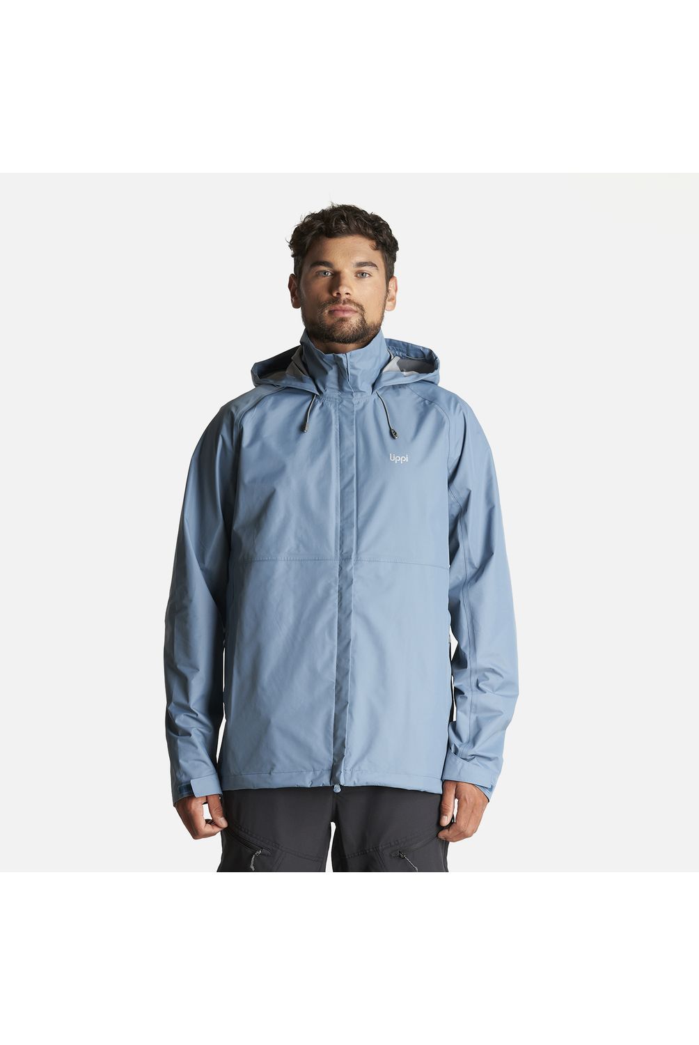 LIPPI Chaqueta Hombre Alpine B-Dry Hoody Jacket Azul Piedra Lippi
