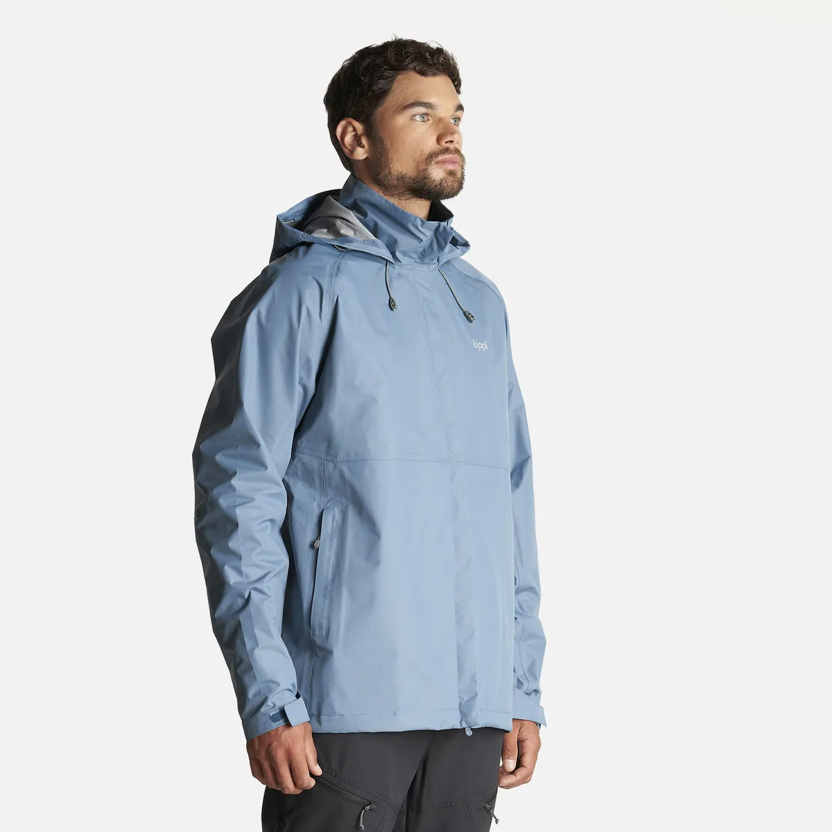 LIPPI - Chaqueta Hombre Alpine B-Dry Hoody Jacket Azul Piedra Lippi