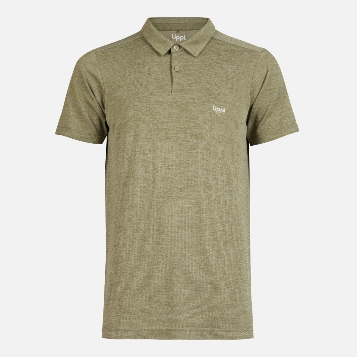 LIPPI - Polera Hombre B-Classic Seamless Polo Verde Militar Lippi