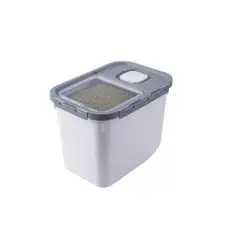 GENERICO - Contenedor De Alimentos Para Mascota Hermético Gris