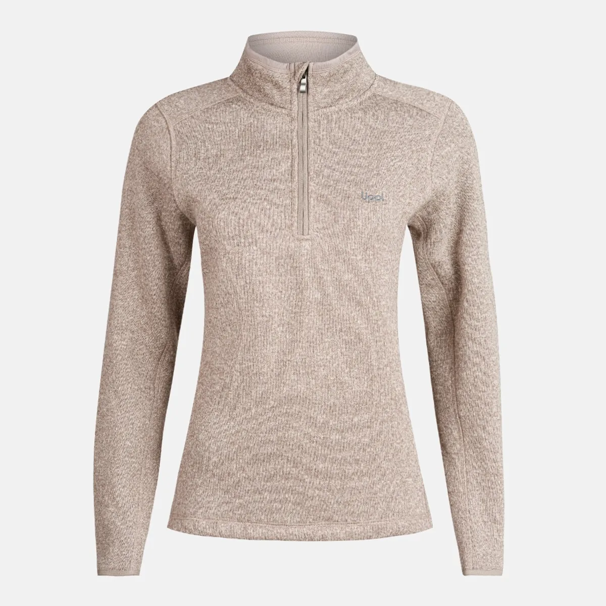 LIPPI - Poleron Mujer Coronado Therm-Pro Pullover Melange Beige Lippi