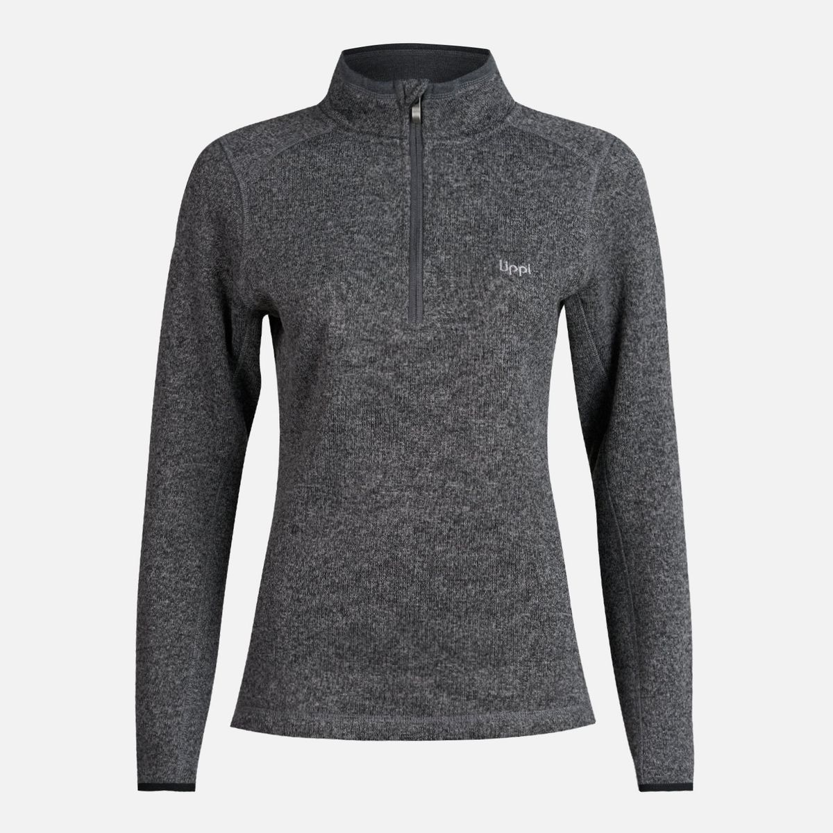 LIPPI - Poleron Mujer Coronado Therm-Pro Pullover Melange Negro Lippi