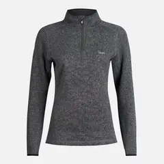 LIPPI - Poleron Mujer Coronado Therm-Pro Pullover Melange Negro