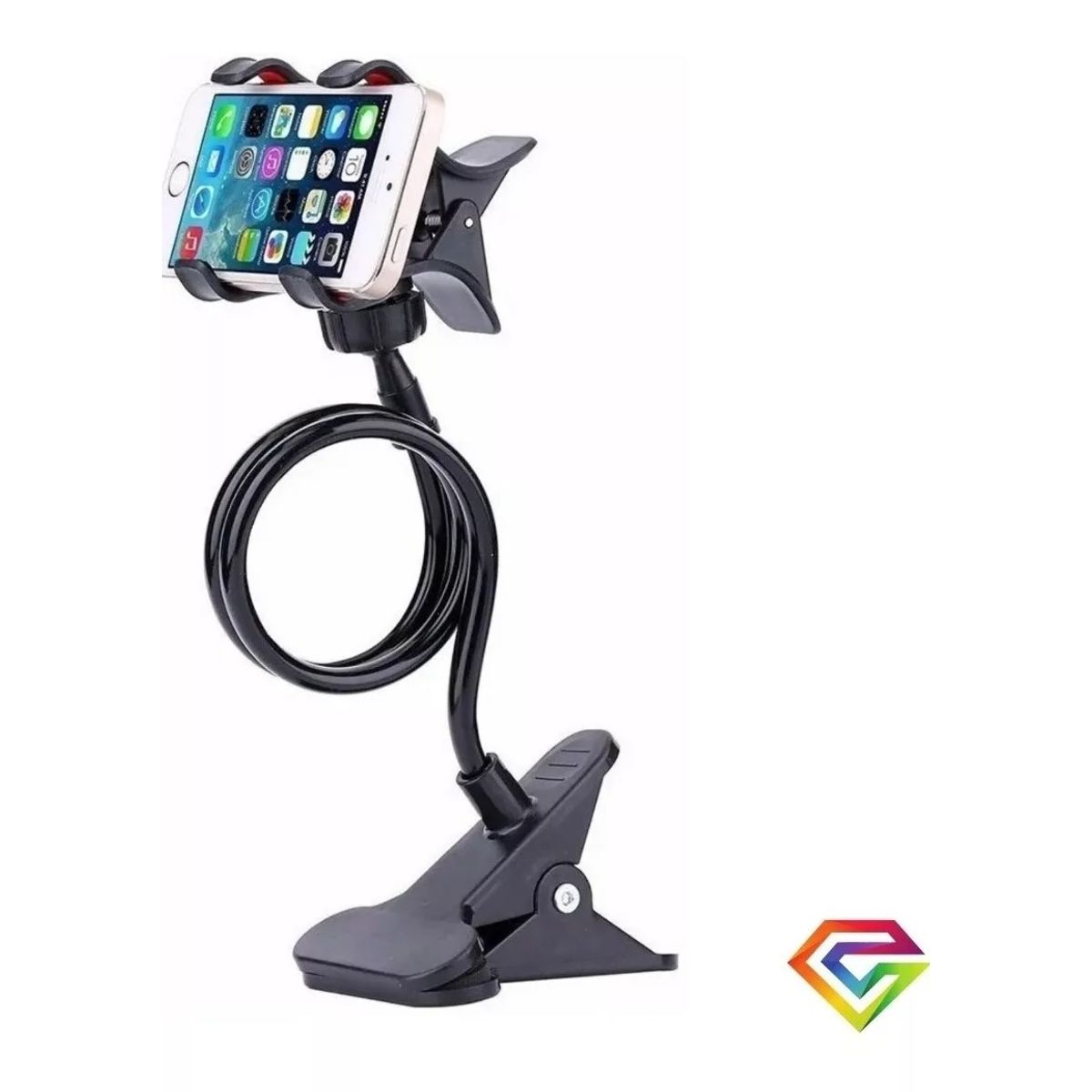 GENERICO - Soporte Celular Pinza Brazo Flexible Sujeta Celular