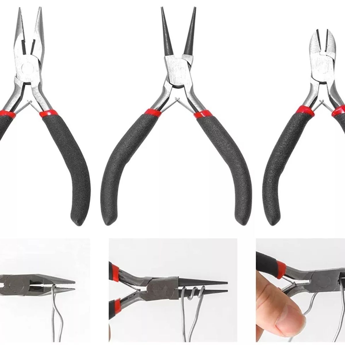 KUANGYE - Set De Herramientas Bisutería Joyería Alicates Pinzas Tijera