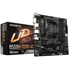GIGABYTE - Placa Madre B550M DS3H AC Socket AM4 M2 microATX