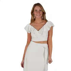 MARIA PASKARO - Peto Marken Blanco Lycra Dupont Vuelo Grande - Blanco