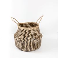 CANASTO DECORATIVO DE FIBRA NATURAL XL NUSA