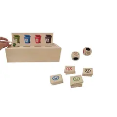 SEIGARD - Juego De Madera Reciclaje 52406 Color Natural