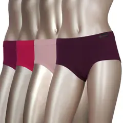 GIOVACCHINO - Pack de 4 Calzon Pantaleta Algodon Mujer