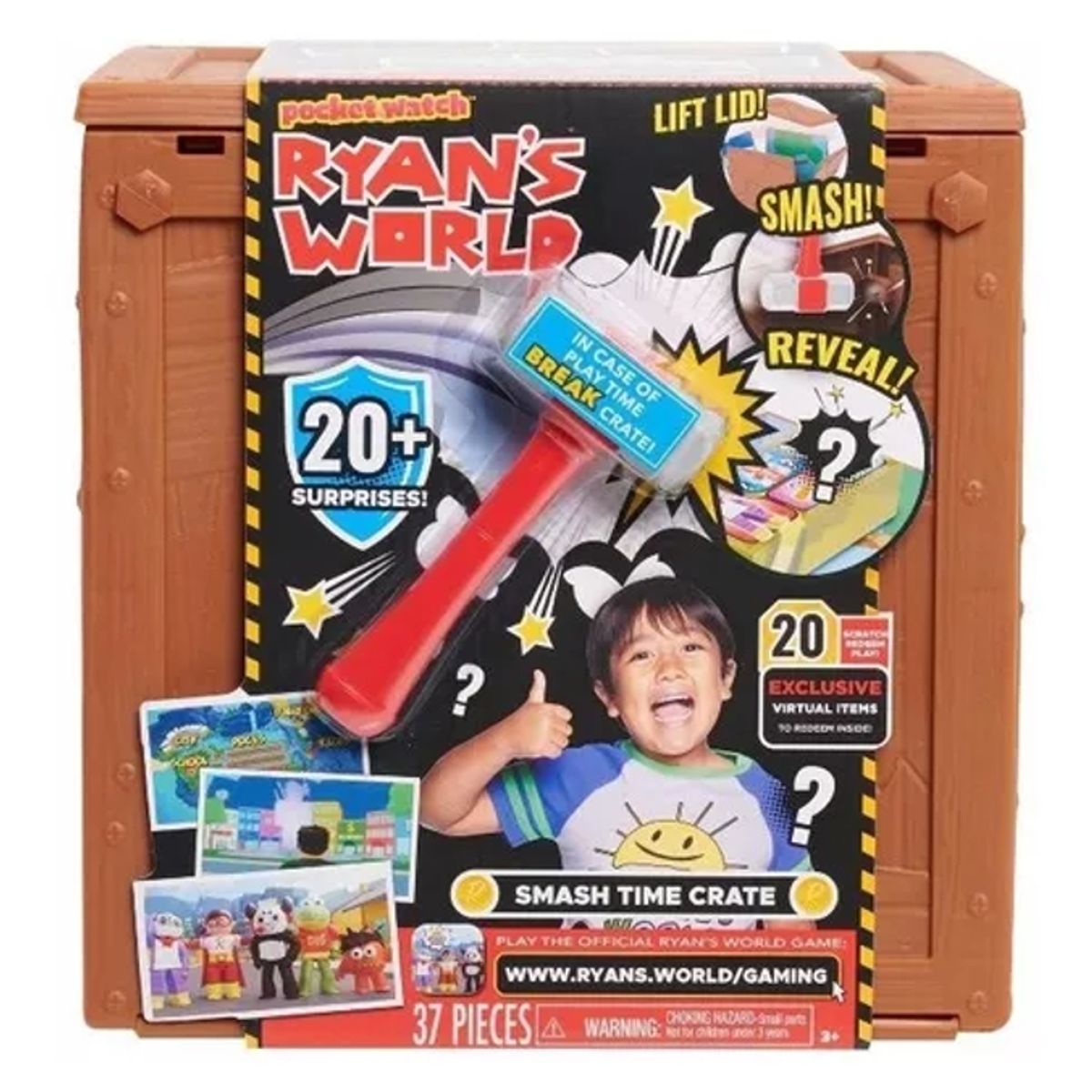 JUST PLAY - Caja De Ryan's World Smash Time 21 Sorpresas Incluyen 6 Figuras