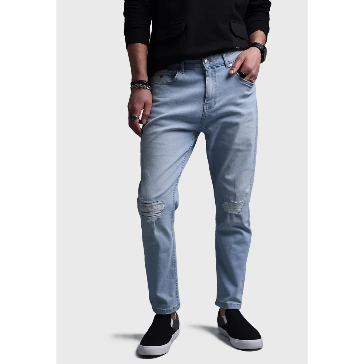 SOVIET - Jeans Slim Cropped Hombre Soviet SOVIET