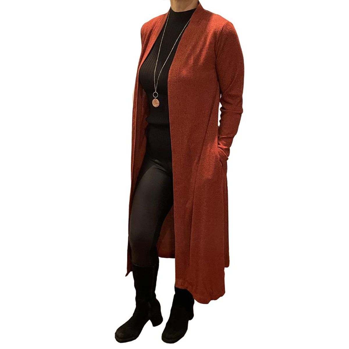 BELLAVISTA OVEJA TOME - Tapado Largo - Confección Nacional - Terracota