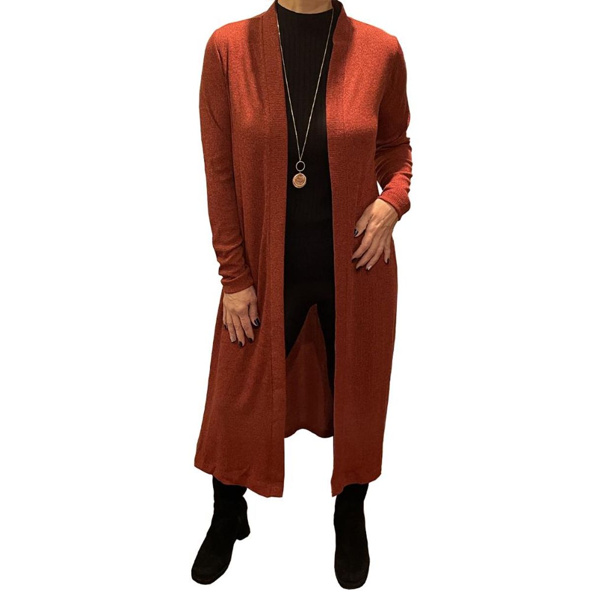 BELLAVISTA OVEJA TOME - Tapado Largo - Confección Nacional - Terracota