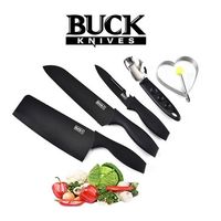 Set De Cuchillos de Cocina 5piezas color Negro 5 en 1