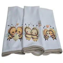 DCOBRE - Paño de Loza COBRE absorbente 3 unidades, LOVE BEE