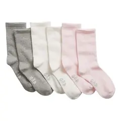GAP - Calcetines Crew Pack De 3 Multicolor
