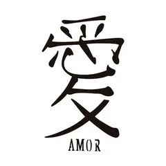 GENERICO - STENCIL IDEOGRAMA AMOR 21X15CM