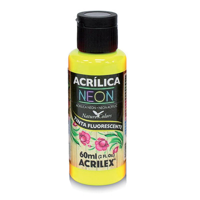GENERICO - PINTURA ACRÍLICA NEON 60 ML - Verde