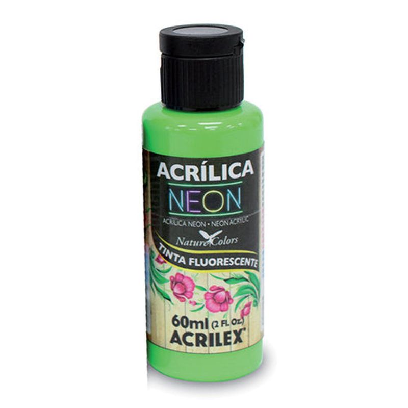 GENERICO - PINTURA ACRÍLICA NEON 60 ML - Rojo