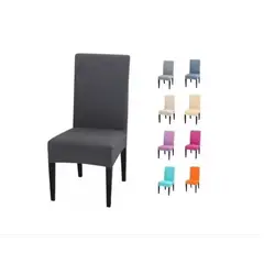 GENERICO - Set De 6 Cubre Silla Funda Cubierta Elastica Comedor Violeta