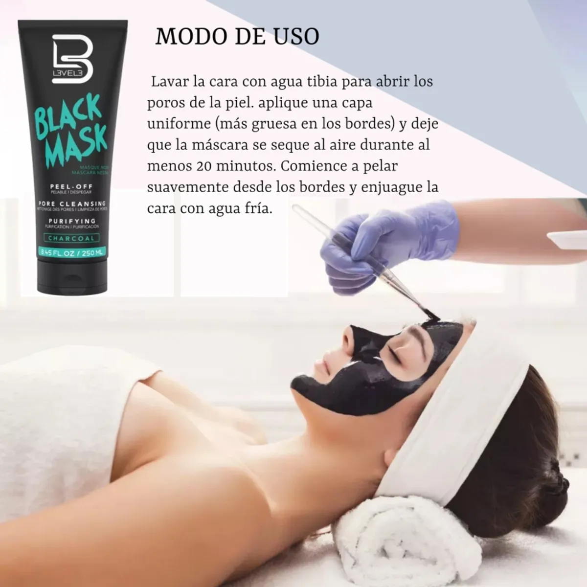 L3VEL3 - Peel Off Mask Black L3v3l 3 (250 Ml)
