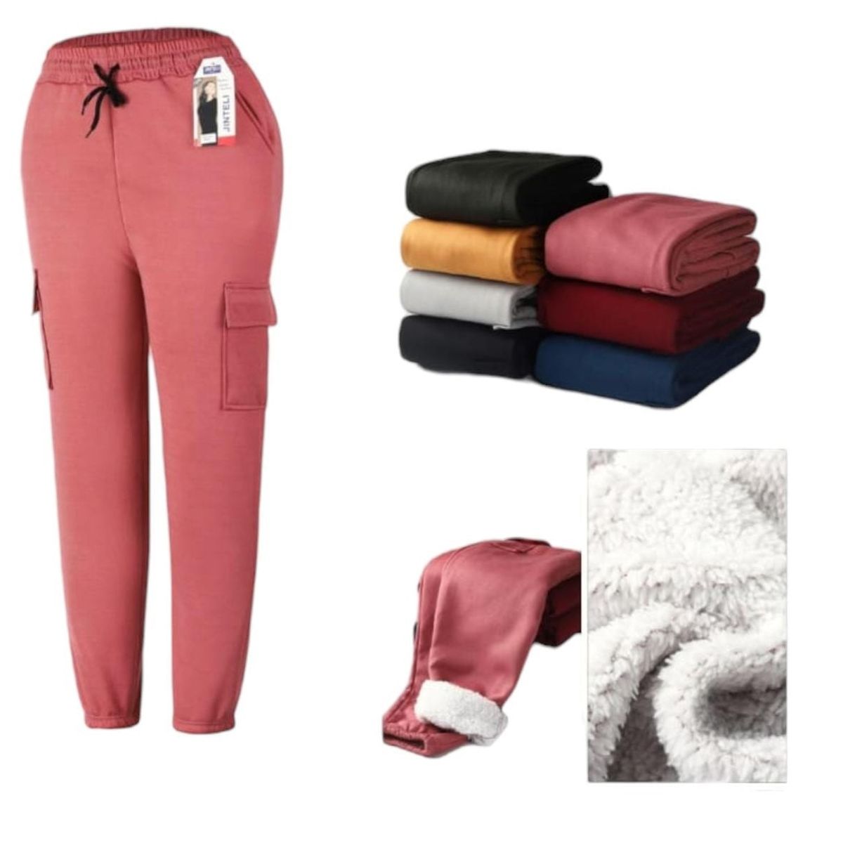 AGW - Pack 3 Buzos Mujer Chiporro Polar Bolsillos Costado