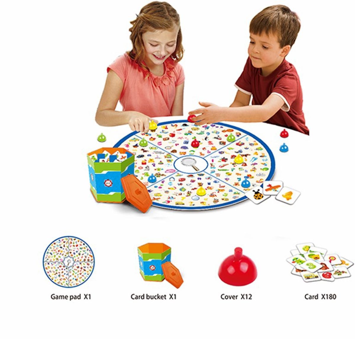 GENERICO - Juego de Mesa  ojo pequeño Detective 180 Cartas