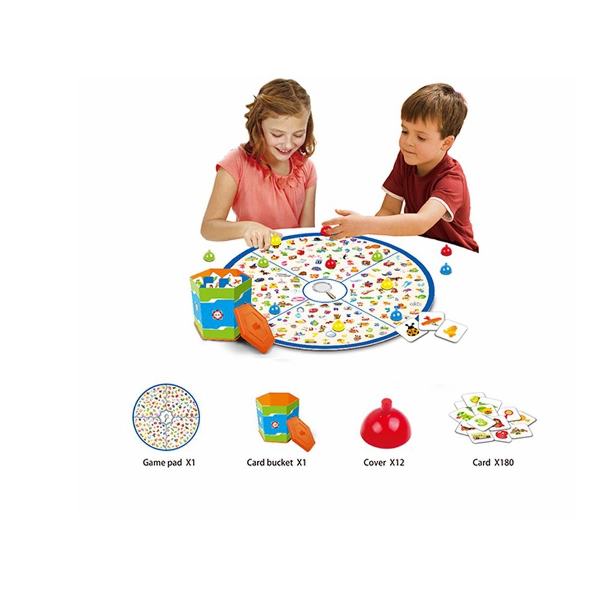 GENERICO - Juego de Mesa  ojo pequeño Detective 180 Cartas