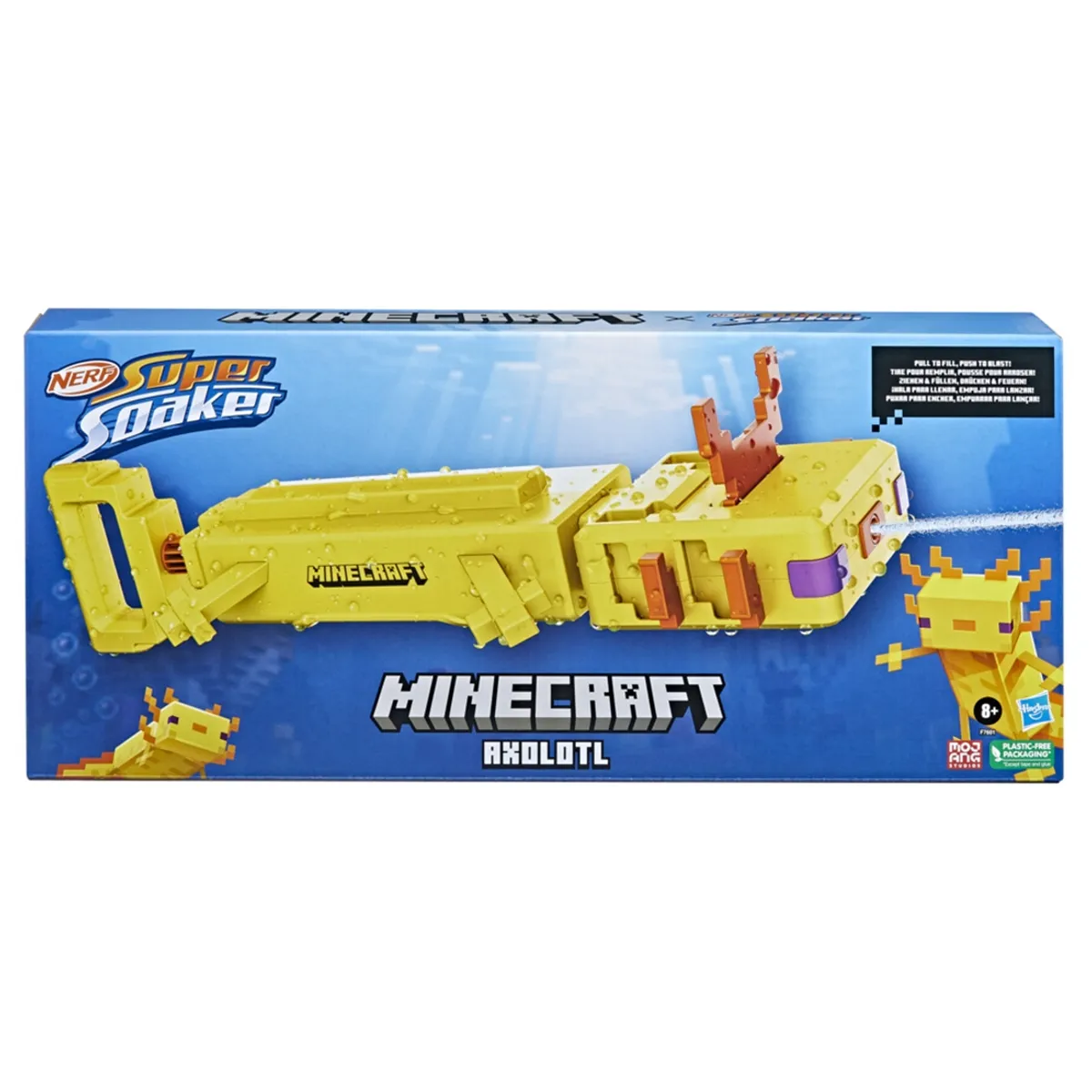 SUPER SOAKER - Lanzador De Agua Super Soaker Minecraft Axolotl