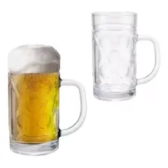 GENERICO - Set 2 Vasos Shoperos Cerveceros Munster Vikingo Allegra 560ml