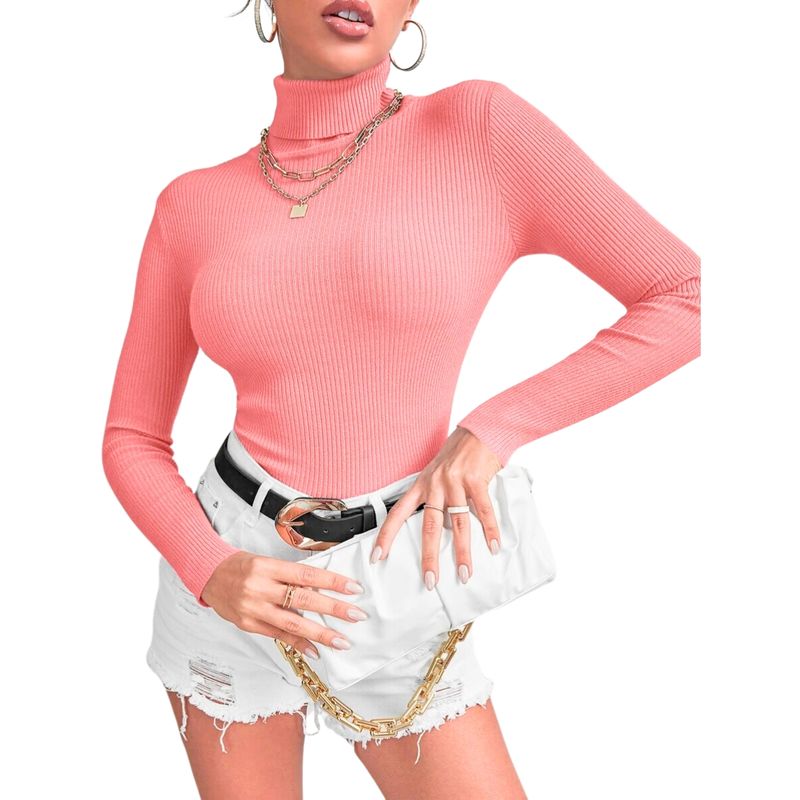MPROPIA - Sweater Beatle Lana Mujer Cuello Alto Doble Otoño Invierno T50