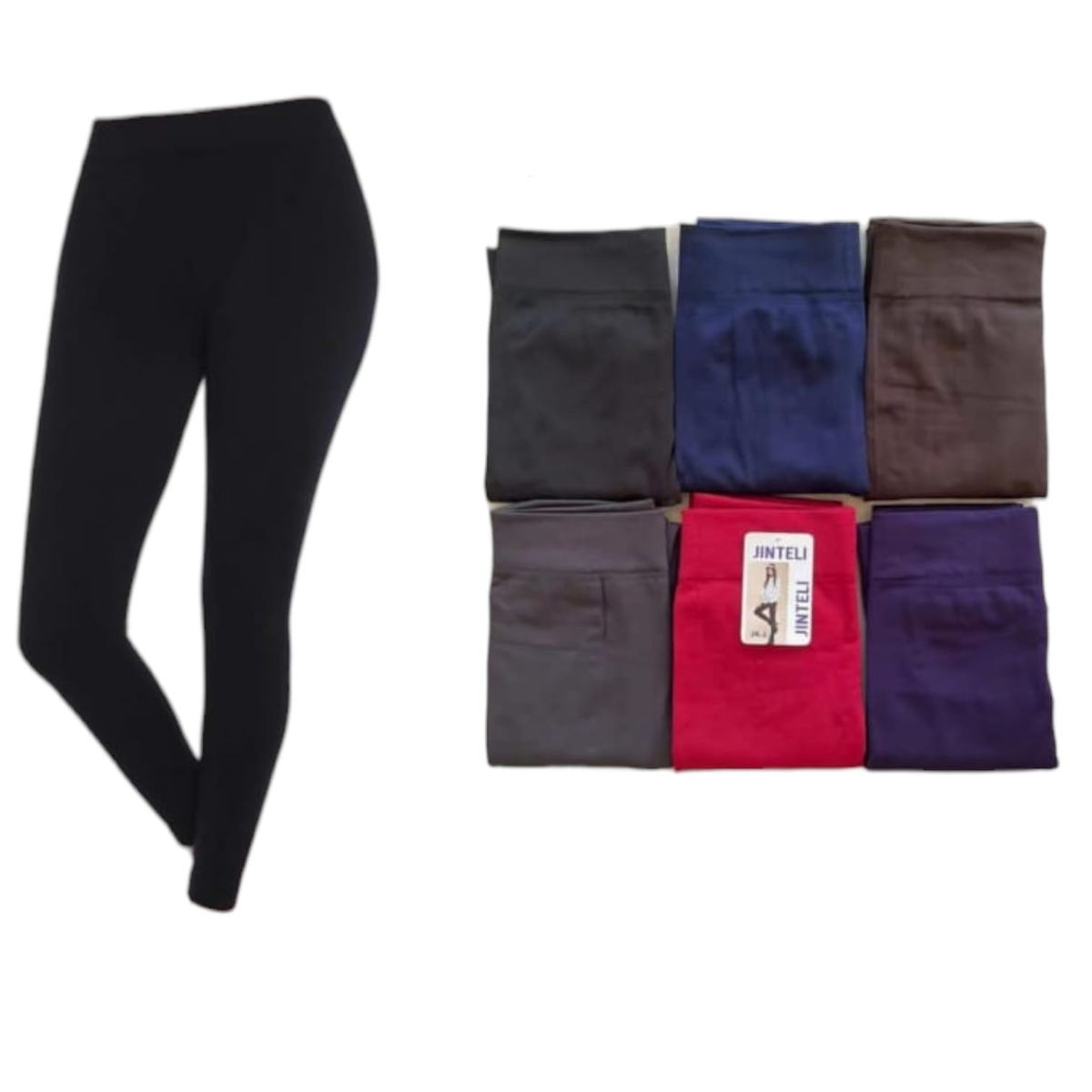 AGW - Pack 3 Calzas Sin Costuras Mujer Forrada Polar