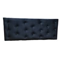 Respaldo 2 Plazas Negro Felpa Muebles Rimar