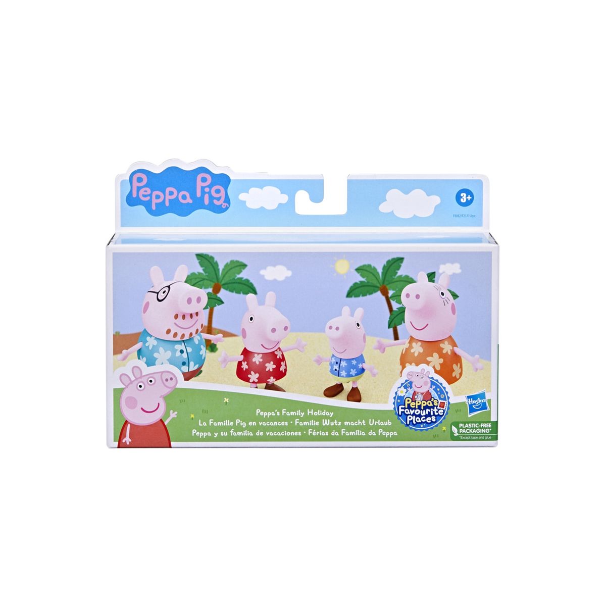 PEPPA PIG - Muñeca Peppa Pig Peppa y Su Familia de Vacaciones