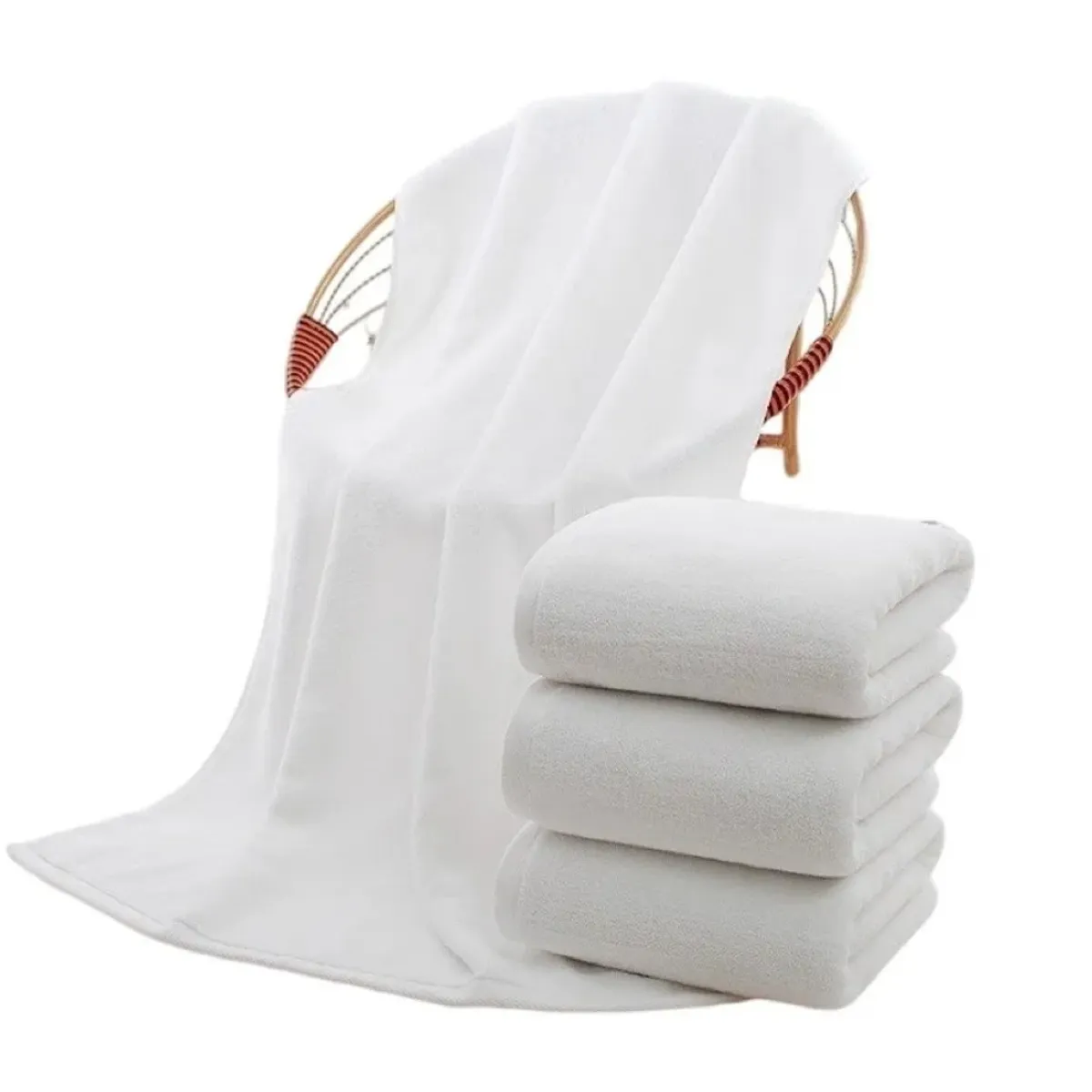 ANNI STAR - X3 Toalla De Baño Algodón 14075 blanco