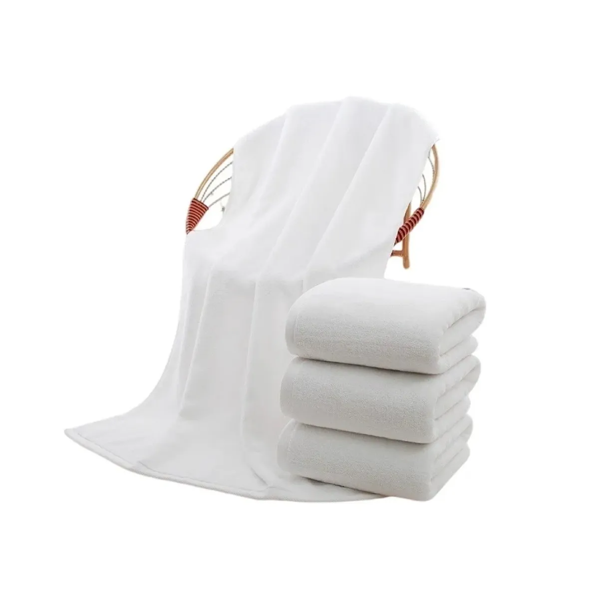 ANNI STAR - X3 Toalla De Baño Algodón 14075 blanco