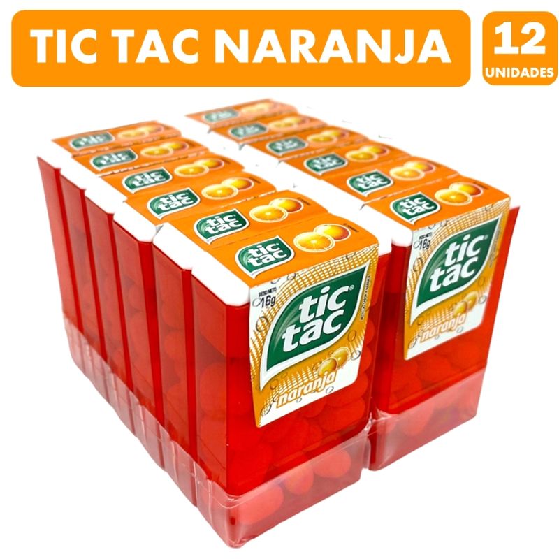 GENERICO - Tic Tac Sabor Naranja (Caja Con 12 Unidades)+